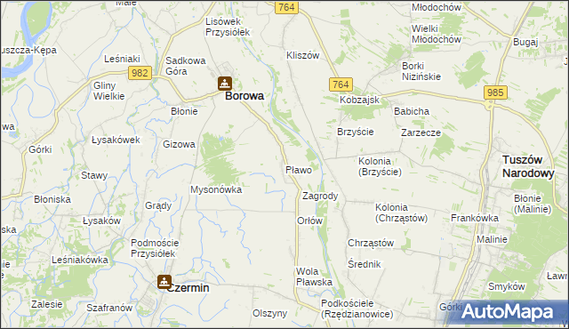 mapa Pławo, Pławo na mapie Targeo