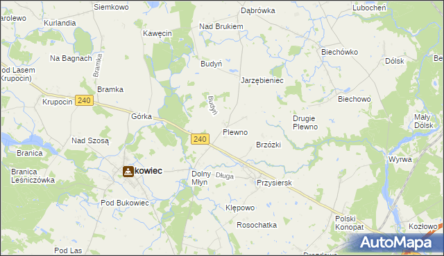mapa Plewno, Plewno na mapie Targeo