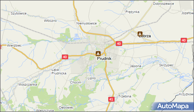 mapa Prudnik, Prudnik na mapie Targeo