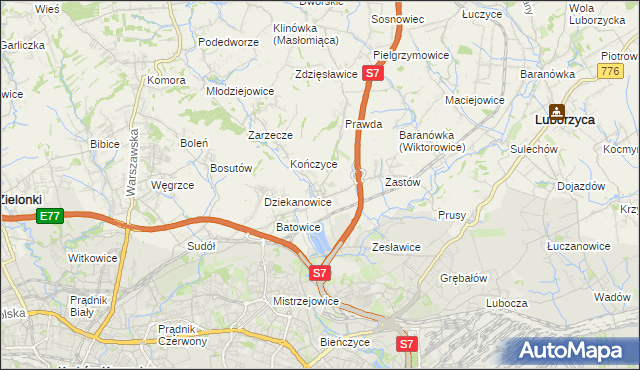 mapa Raciborowice gmina Michałowice, Raciborowice gmina Michałowice na mapie Targeo
