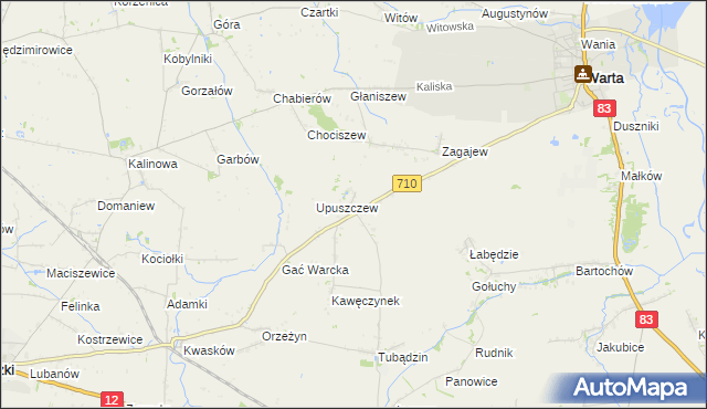 mapa Raczków, Raczków na mapie Targeo