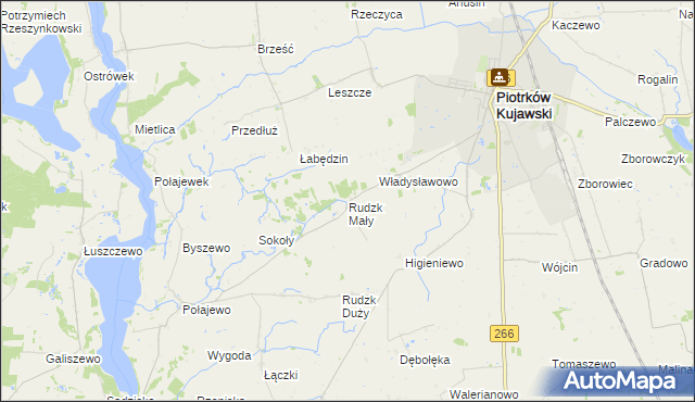 mapa Rudzk Mały, Rudzk Mały na mapie Targeo
