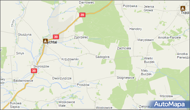 mapa Sadogóra, Sadogóra na mapie Targeo