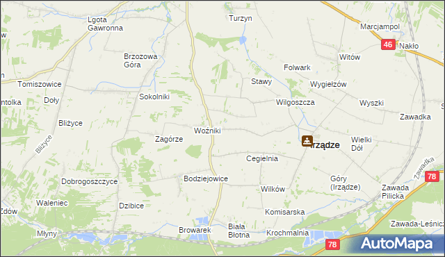 mapa Sadowie gmina Irządze, Sadowie gmina Irządze na mapie Targeo