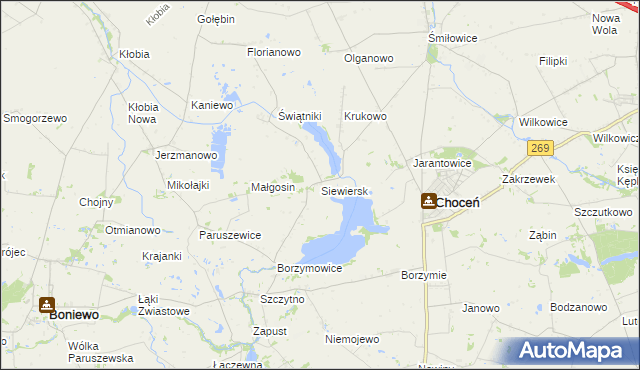 mapa Siewiersk, Siewiersk na mapie Targeo