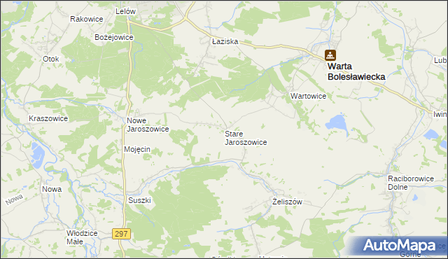 mapa Stare Jaroszowice, Stare Jaroszowice na mapie Targeo