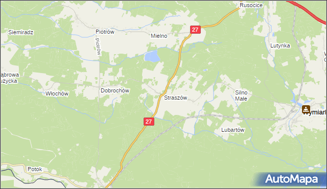 mapa Straszów gmina Przewóz, Straszów gmina Przewóz na mapie Targeo