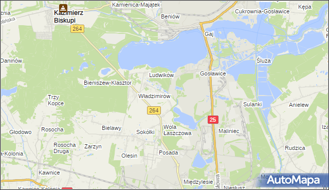 mapa Wieruszew, Wieruszew na mapie Targeo