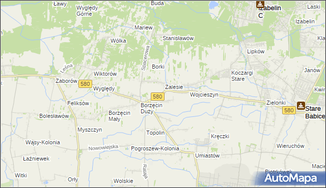 mapa Wierzbin, Wierzbin na mapie Targeo