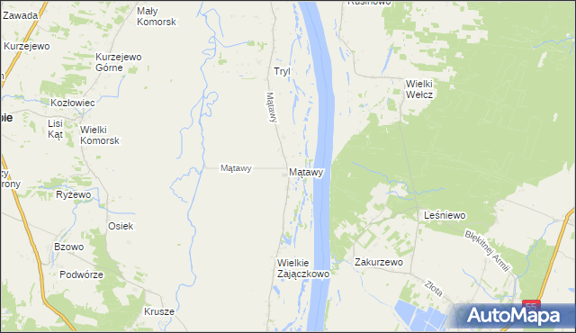 mapa Mątawy, Mątawy na mapie Targeo