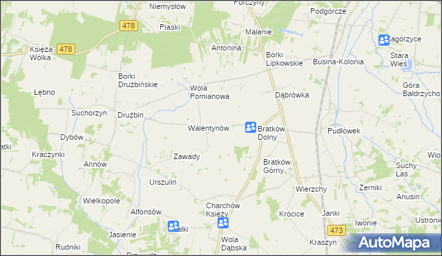 mapa Charchów Pański, Charchów Pański na mapie Targeo
