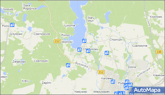 mapa Charzykowy, Charzykowy na mapie Targeo