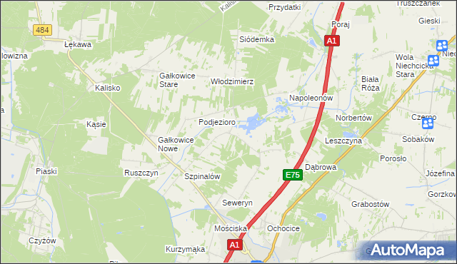 mapa Danielów, Danielów na mapie Targeo