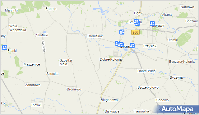 mapa Dobre-Kolonia, Dobre-Kolonia na mapie Targeo