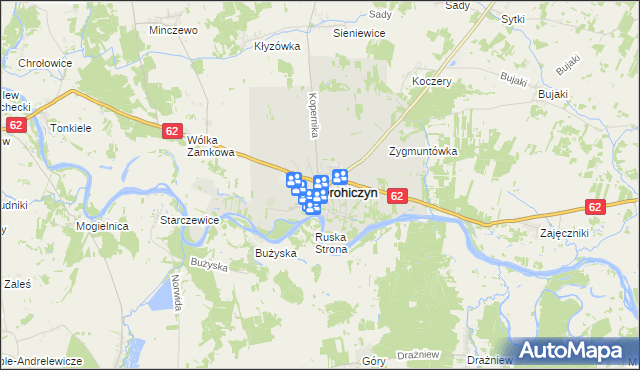 mapa Drohiczyn, Drohiczyn na mapie Targeo