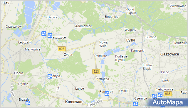 mapa Dzimierz, Dzimierz na mapie Targeo