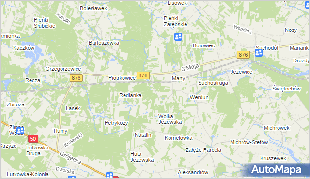 mapa Julianów gmina Tarczyn, Julianów gmina Tarczyn na mapie Targeo