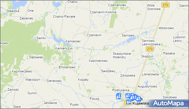 mapa Karczówek gmina Topólka, Karczówek gmina Topólka na mapie Targeo