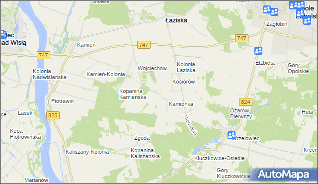 mapa Kępa Piotrawińska, Kępa Piotrawińska na mapie Targeo