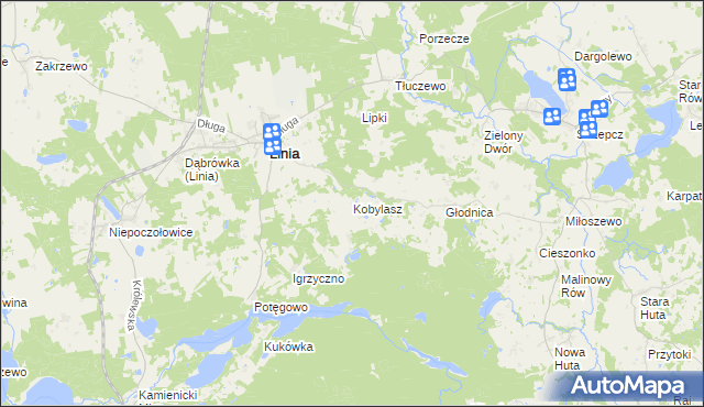 mapa Kobylasz, Kobylasz na mapie Targeo