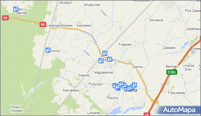 mapa Kotomierz, Kotomierz na mapie Targeo