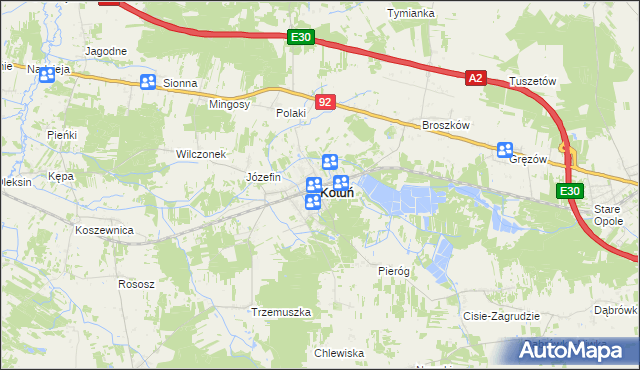 mapa Kotuń powiat siedlecki, Kotuń powiat siedlecki na mapie Targeo