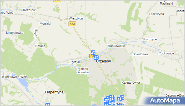 mapa Mikuszewskie, Mikuszewskie na mapie Targeo