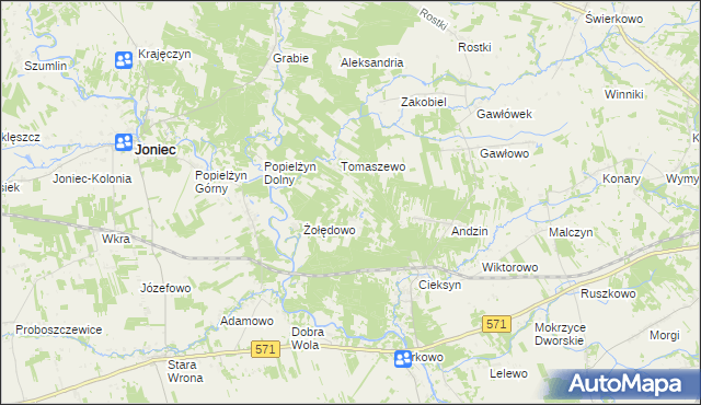 mapa Nowosiółki gmina Nowe Miasto, Nowosiółki gmina Nowe Miasto na mapie Targeo