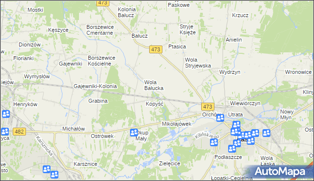mapa Orchów-Wesółka, Orchów-Wesółka na mapie Targeo