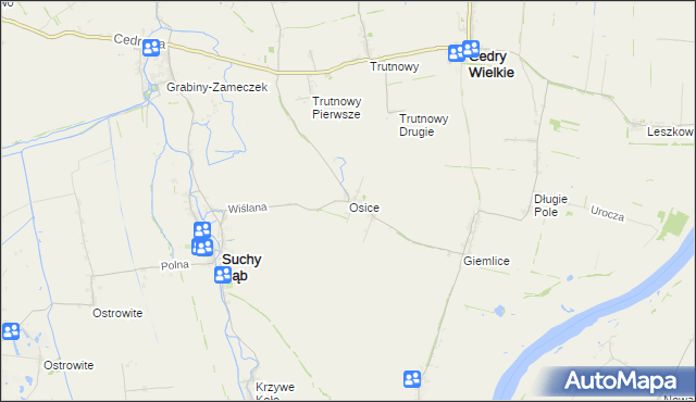 mapa Osice, Osice na mapie Targeo