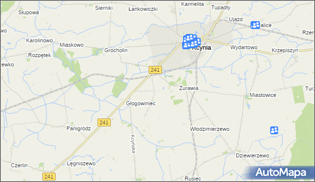 mapa Palmierowo, Palmierowo na mapie Targeo