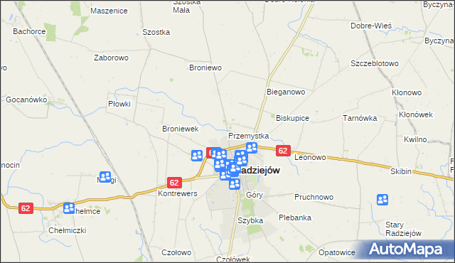 mapa Przemystka, Przemystka na mapie Targeo