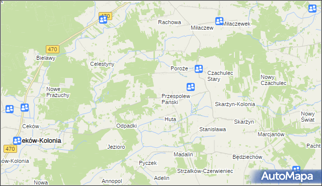 mapa Przespolew Pański, Przespolew Pański na mapie Targeo
