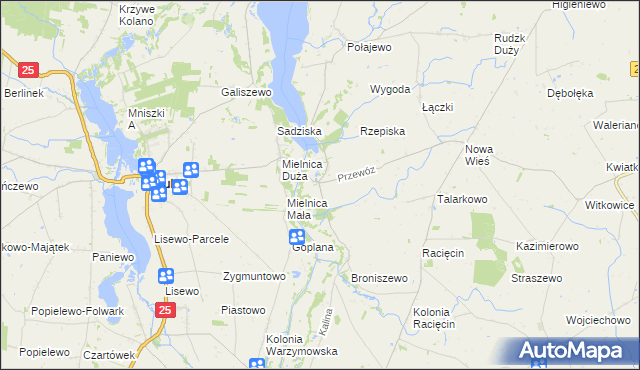 mapa Przewóz gmina Piotrków Kujawski, Przewóz gmina Piotrków Kujawski na mapie Targeo