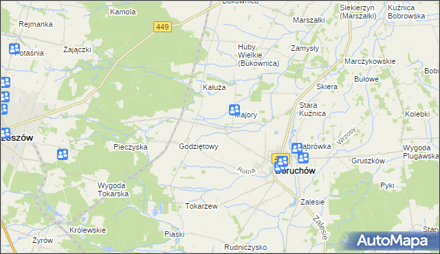 mapa Przytocznica, Przytocznica na mapie Targeo