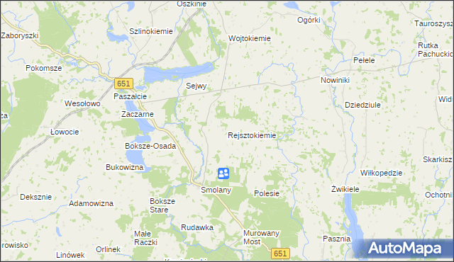 mapa Rejsztokiemie, Rejsztokiemie na mapie Targeo