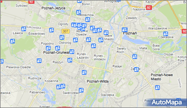 mapa Rynek Wildecki, Rynek Wildecki na mapie Targeo