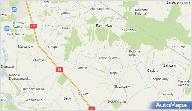 mapa Rzymy-Rzymki, Rzymy-Rzymki na mapie Targeo