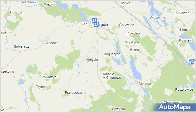 mapa Sierosławiec, Sierosławiec na mapie Targeo