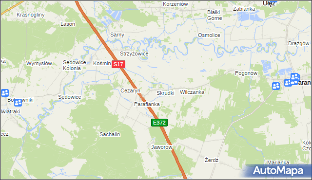 mapa Skrudki, Skrudki na mapie Targeo