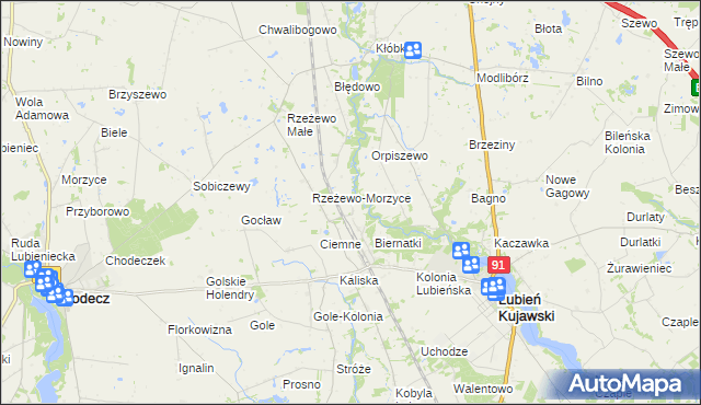 mapa Sławęckie Góry, Sławęckie Góry na mapie Targeo
