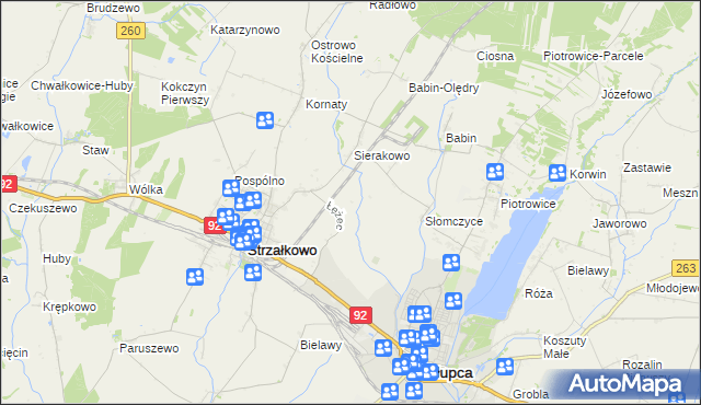 mapa Słomczyce-Huby, Słomczyce-Huby na mapie Targeo