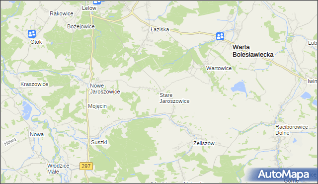 mapa Stare Jaroszowice, Stare Jaroszowice na mapie Targeo
