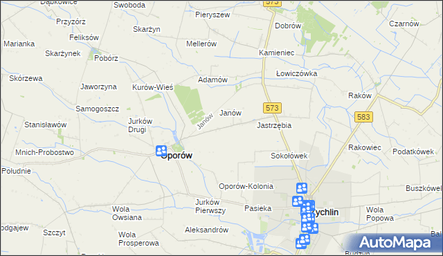 mapa Świechów, Świechów na mapie Targeo