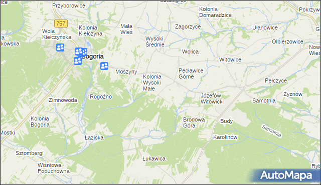 mapa Wagnerówka, Wagnerówka na mapie Targeo