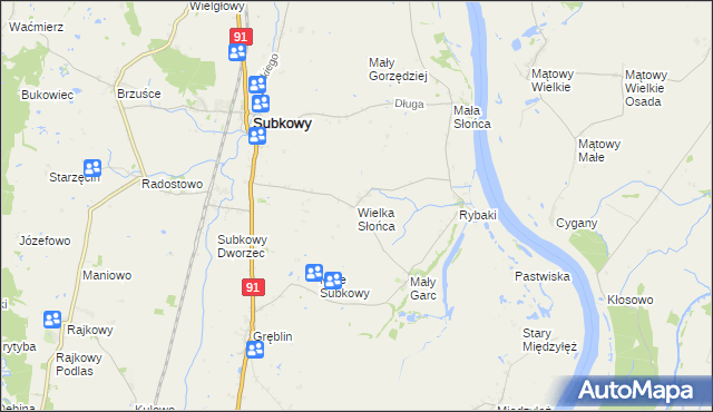 mapa Wielka Słońca, Wielka Słońca na mapie Targeo