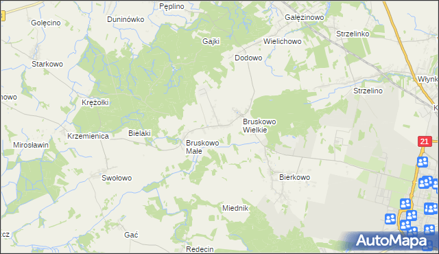 mapa Wierzbięcin gmina Słupsk, Wierzbięcin gmina Słupsk na mapie Targeo