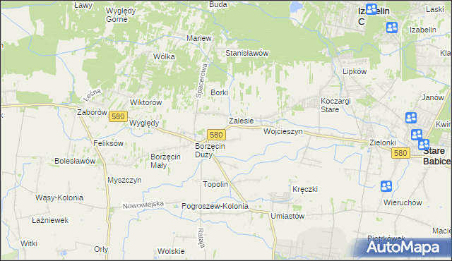 mapa Wierzbin, Wierzbin na mapie Targeo