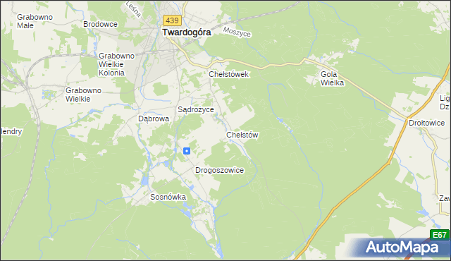 mapa Chełstów, Chełstów na mapie Targeo