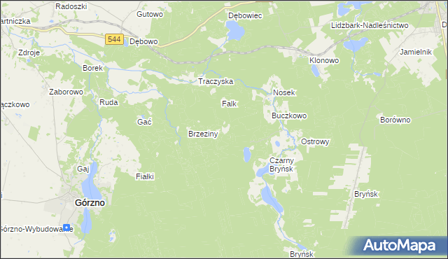 mapa Diabelec, Diabelec na mapie Targeo